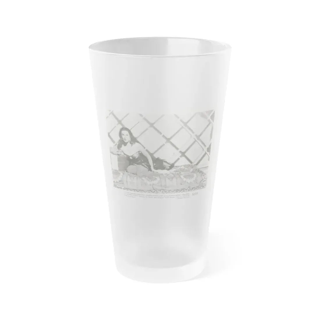 Patricia Medina #109 (Vintage Female Icon) Frosted Pint Glass 16oz 16oz Frosted - Go Mug Yourself