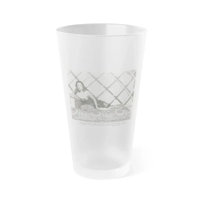 Patricia Medina #109 (Vintage Female Icon) Frosted Pint Glass 16oz 16oz Frosted - Go Mug Yourself