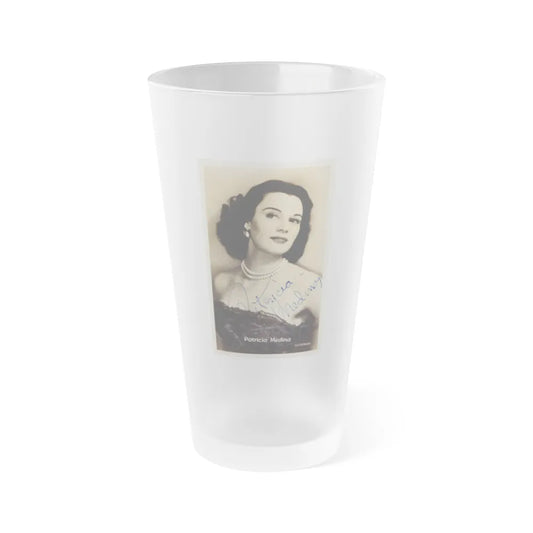 Patricia Medina #110 (Vintage Female Icon) Frosted Pint Glass 16oz-16oz-Frosted-Go Mug Yourself