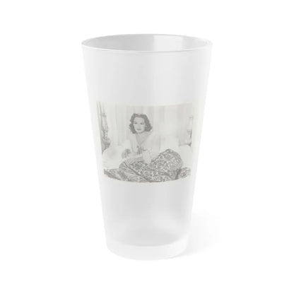 Patricia Medina #111 (Vintage Female Icon) Frosted Pint Glass 16oz-16oz-Frosted-Go Mug Yourself