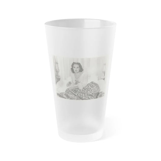 Patricia Medina #111 (Vintage Female Icon) Frosted Pint Glass 16oz-16oz-Frosted-Go Mug Yourself