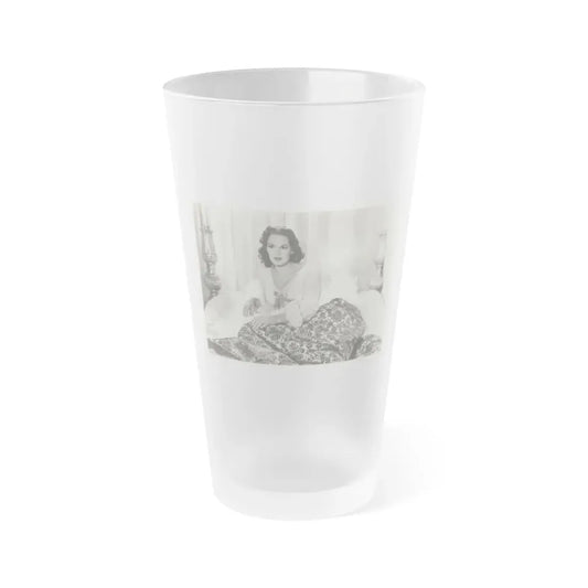 Patricia Medina #111 (Vintage Female Icon) Frosted Pint Glass 16oz 16oz Frosted - Go Mug Yourself
