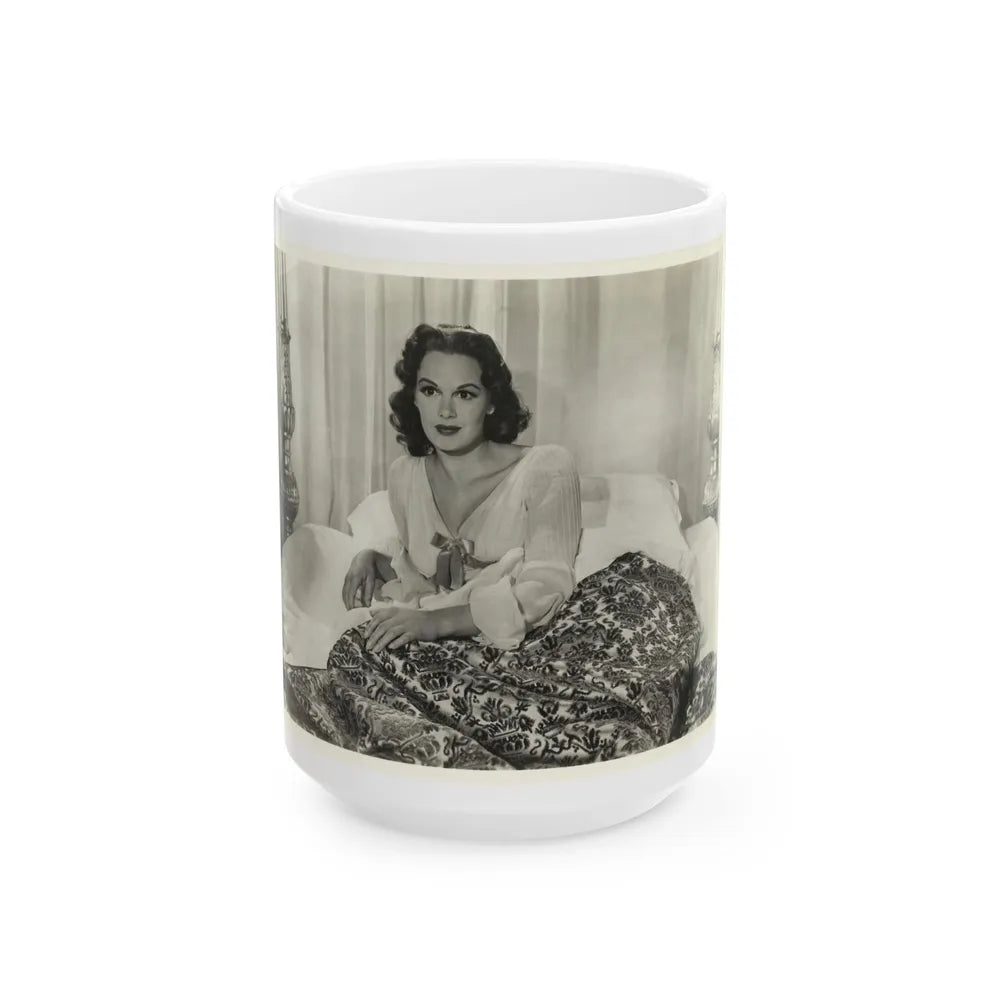 Patricia Medina #111 (Vintage Female Icon) White Coffee Mug-15oz-Go Mug Yourself