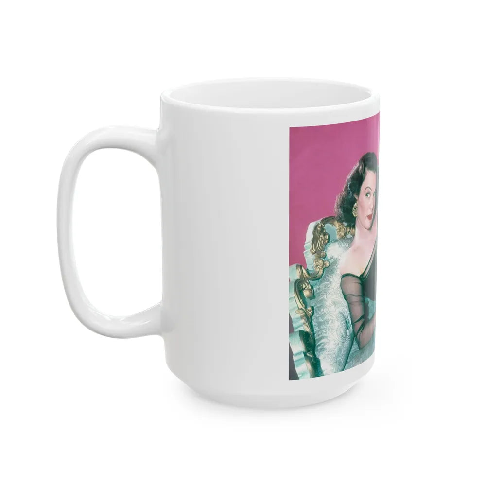 Patricia Medina #114 (Vintage Female Icon) White Coffee Mug-Go Mug Yourself