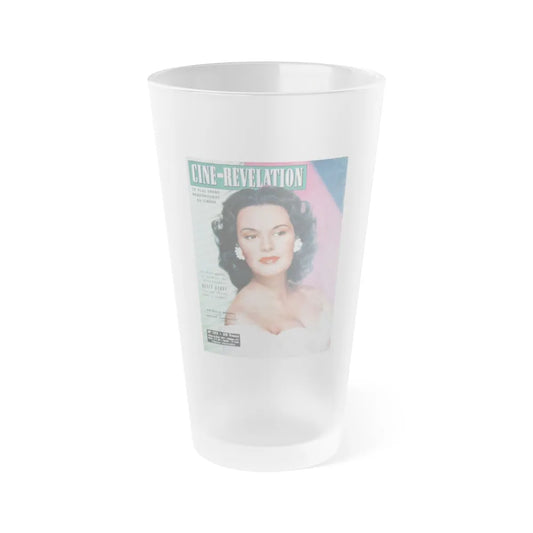 Patricia Medina #115 - Mag. Cover (Vintage Female Icon) Frosted Pint Glass 16oz-16oz-Frosted-Go Mug Yourself