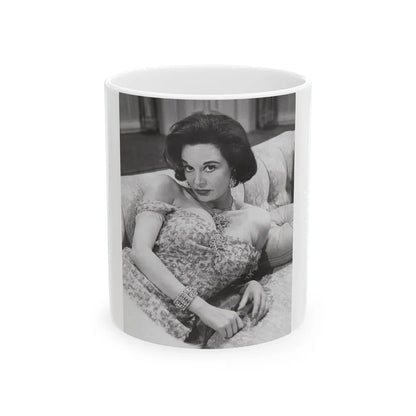 Patricia Medina #119 (Vintage Female Icon) White Coffee Mug-11oz-Go Mug Yourself