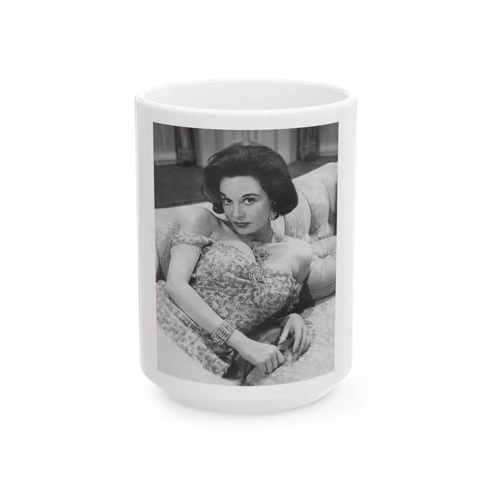 Patricia Medina #119 (Vintage Female Icon) White Coffee Mug-15oz-Go Mug Yourself