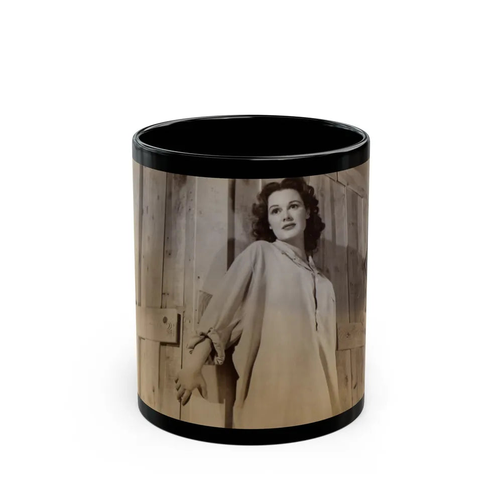 Patricia Medina #123 (Vintage Female Icon) Black Coffee Mug-11oz-Go Mug Yourself