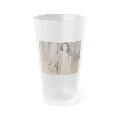 Patricia Medina #123 (Vintage Female Icon) Frosted Pint Glass 16oz-16oz-Frosted-Go Mug Yourself