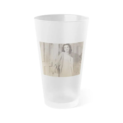 Patricia Medina #123 (Vintage Female Icon) Frosted Pint Glass 16oz 16oz Frosted - Go Mug Yourself