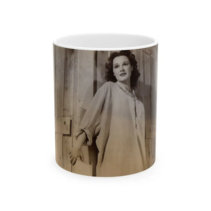 Patricia Medina #123 (Vintage Female Icon) White Coffee Mug-11oz-Go Mug Yourself