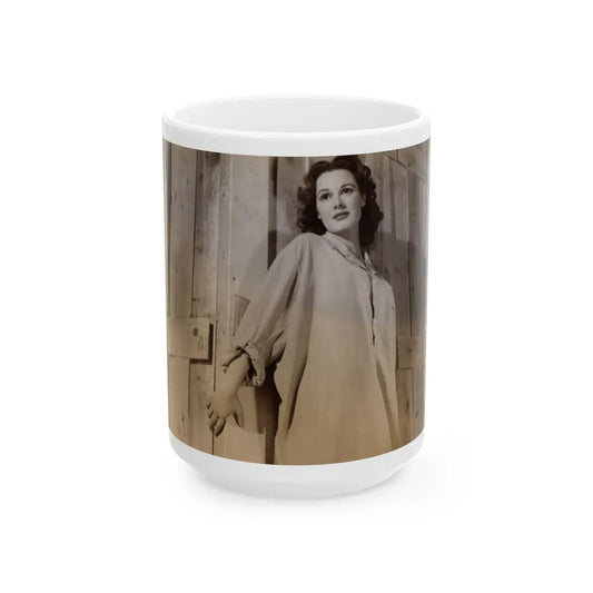 Patricia Medina #123 (Vintage Female Icon) White Coffee Mug-15oz-Go Mug Yourself