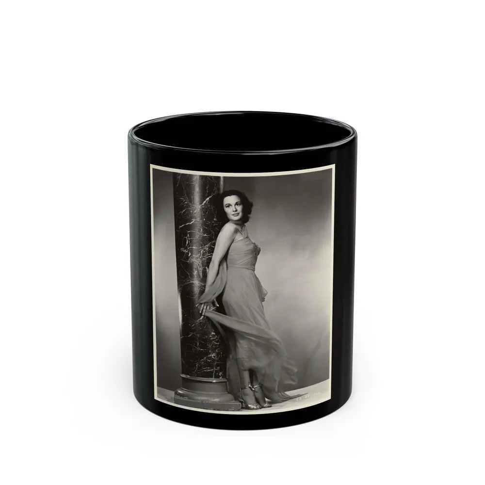 Patricia Medina #127 (Vintage Female Icon) Black Coffee Mug-11oz-Go Mug Yourself