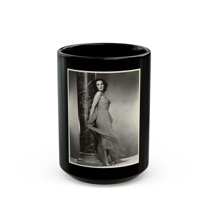 Patricia Medina #127 (Vintage Female Icon) Black Coffee Mug-15oz-Go Mug Yourself