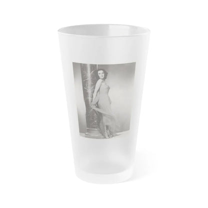 Patricia Medina #127 (Vintage Female Icon) Frosted Pint Glass 16oz-16oz-Frosted-Go Mug Yourself