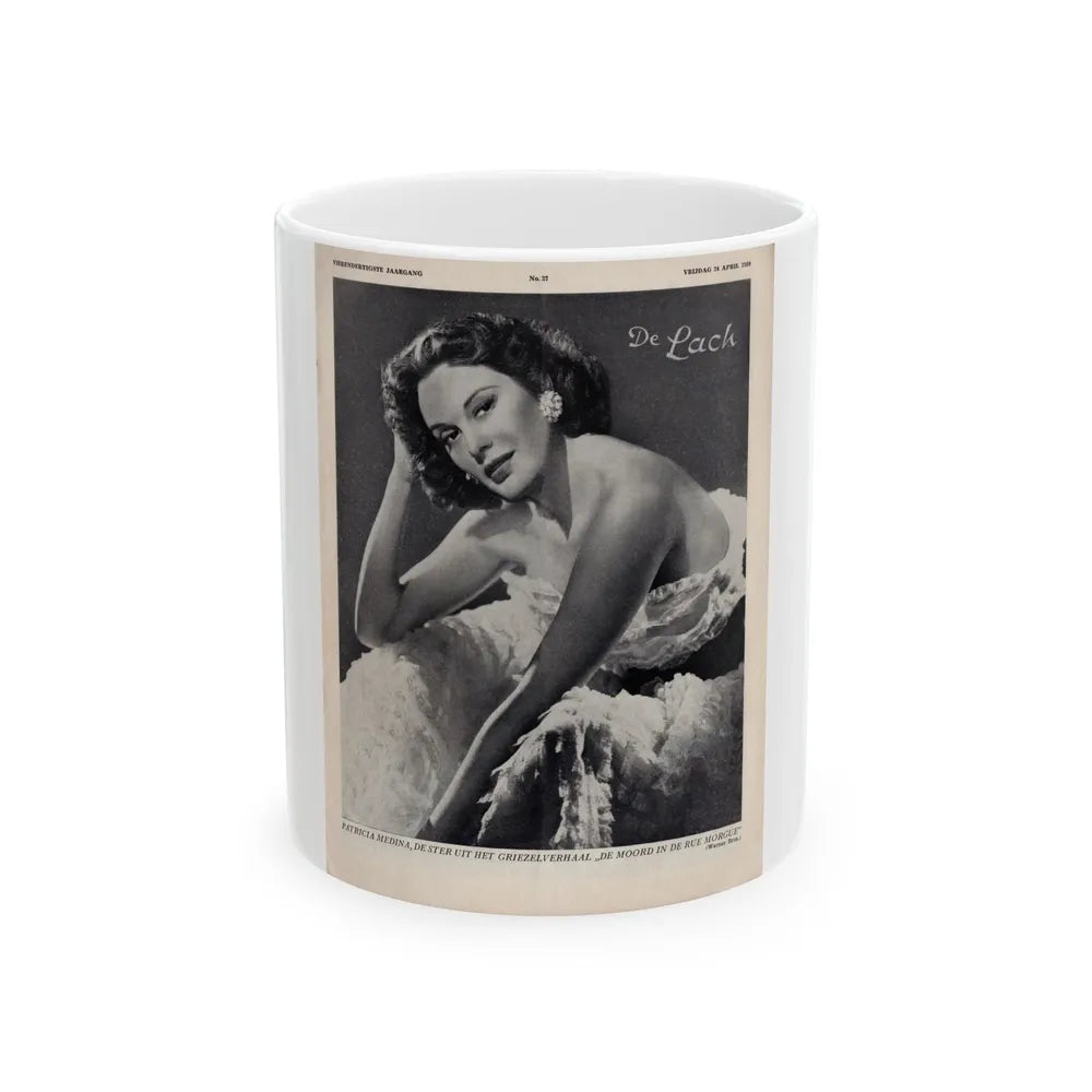 Patricia Medina #128 - (Vintage Female Icon) White Coffee Mug-11oz-Go Mug Yourself