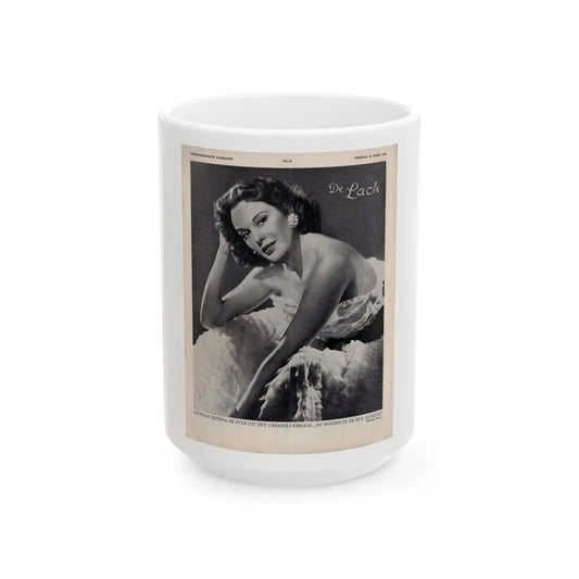 Patricia Medina #128 - (Vintage Female Icon) White Coffee Mug-15oz-Go Mug Yourself