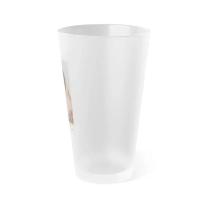 Patricia Medina #46 (Vintage Female Icon) Frosted Pint Glass 16oz - Go Mug Yourself