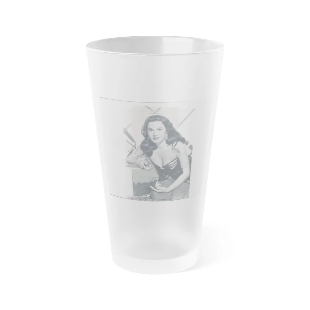 Patricia Medina #71 (Vintage Female Icon) Frosted Pint Glass 16oz-16oz-Frosted-Go Mug Yourself