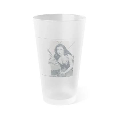 Patricia Medina #71 (Vintage Female Icon) Frosted Pint Glass 16oz 16oz Frosted - Go Mug Yourself