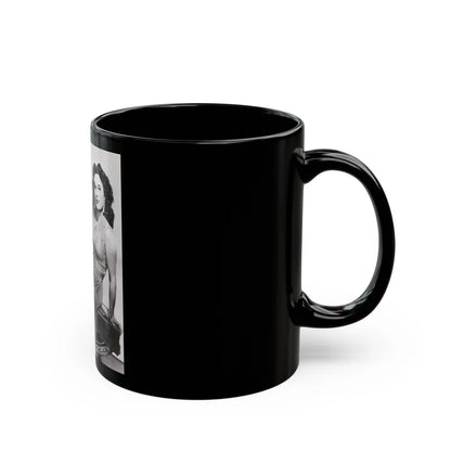 Patricia Medina #74 (Vintage Female Icon) Black Coffee Mug-Go Mug Yourself