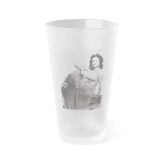 Patricia Medina #74 (Vintage Female Icon) Frosted Pint Glass 16oz-16oz-Frosted-Go Mug Yourself