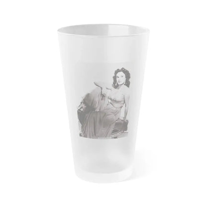Patricia Medina #74 (Vintage Female Icon) Frosted Pint Glass 16oz 16oz Frosted - Go Mug Yourself