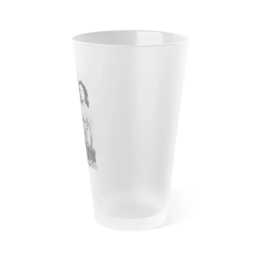 Patricia Medina #74 (Vintage Female Icon) Frosted Pint Glass 16oz - Go Mug Yourself