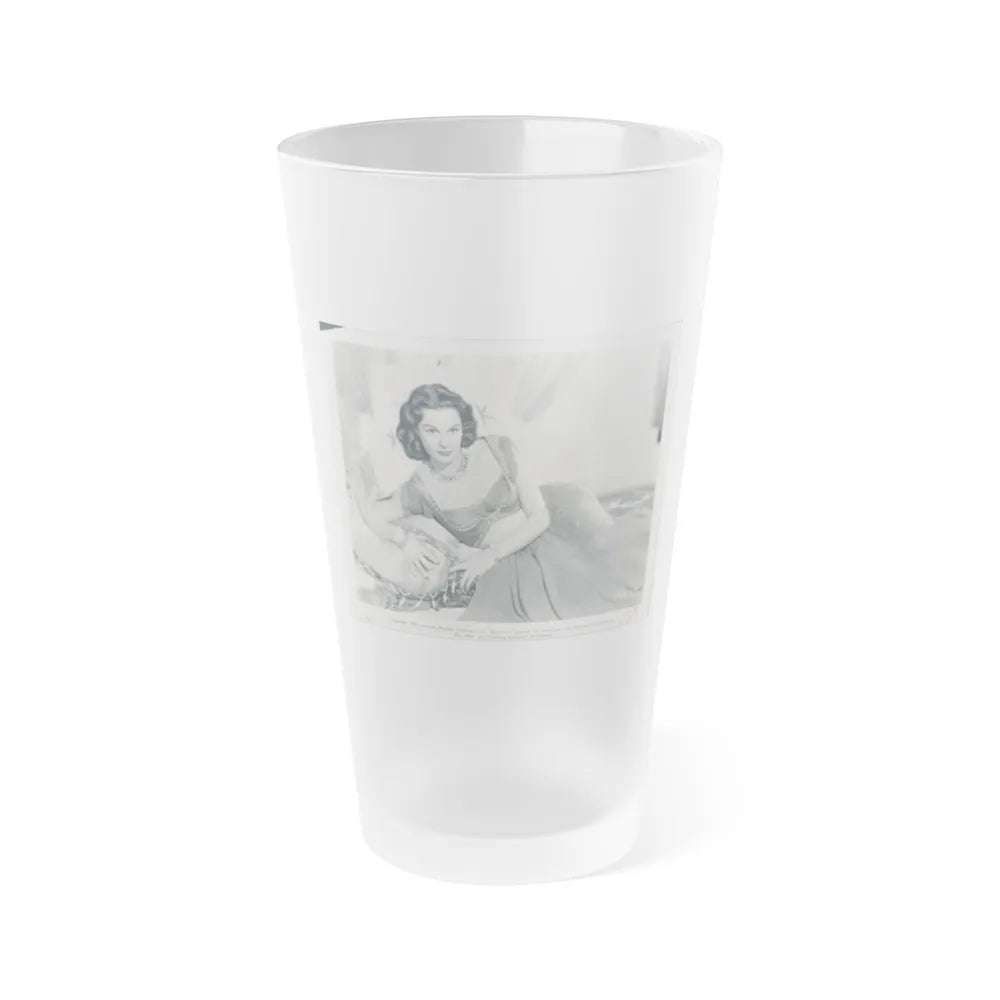 Patricia Medina #76 (Vintage Female Icon) Frosted Pint Glass 16oz-16oz-Frosted-Go Mug Yourself