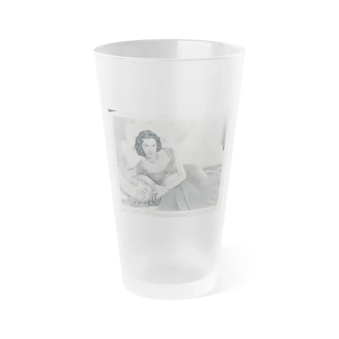 Patricia Medina #76 (Vintage Female Icon) Frosted Pint Glass 16oz 16oz Frosted - Go Mug Yourself
