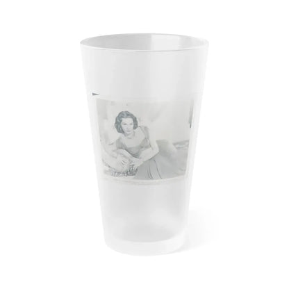 Patricia Medina #76 (Vintage Female Icon) Frosted Pint Glass 16oz 16oz Frosted - Go Mug Yourself