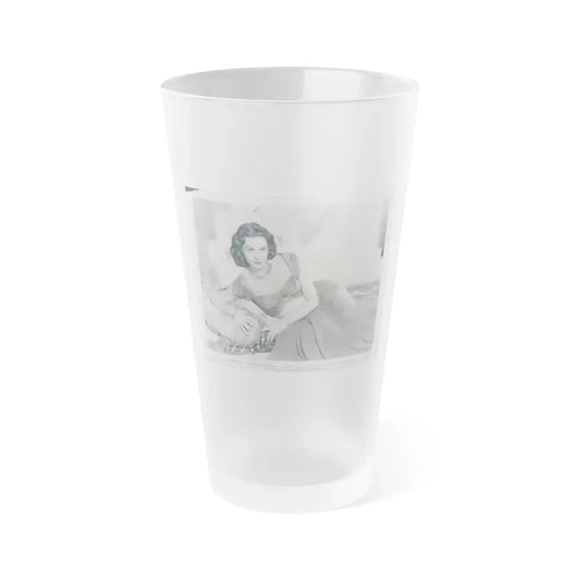 Patricia Medina #76 (Vintage Female Icon) Frosted Pint Glass 16oz 16oz Frosted - Go Mug Yourself