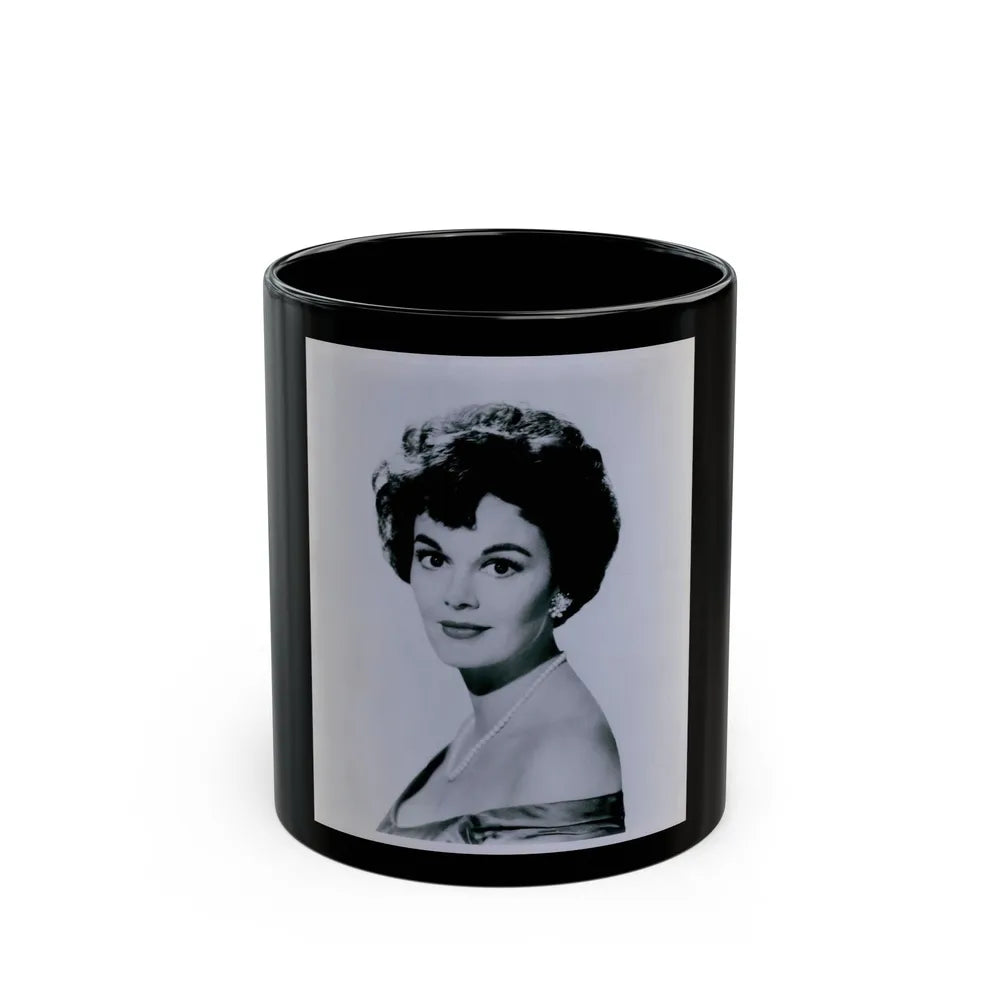 Patricia Medina #84 (Vintage Female Icon) Black Coffee Mug-11oz-Go Mug Yourself