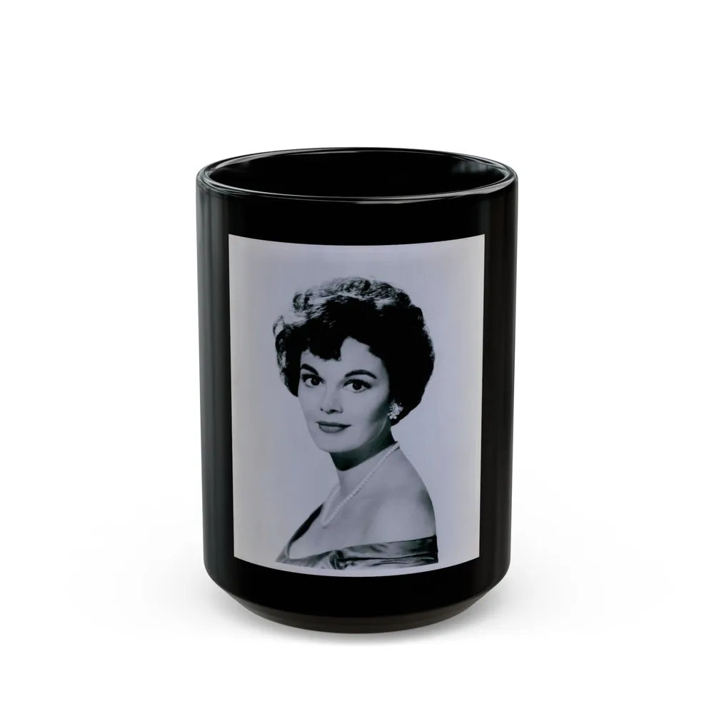 Patricia Medina #84 (Vintage Female Icon) Black Coffee Mug-15oz-Go Mug Yourself