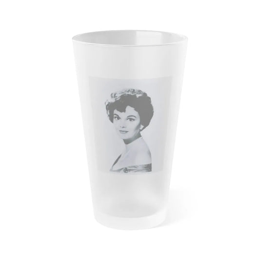 Patricia Medina #84 (Vintage Female Icon) Frosted Pint Glass 16oz-16oz-Frosted-Go Mug Yourself