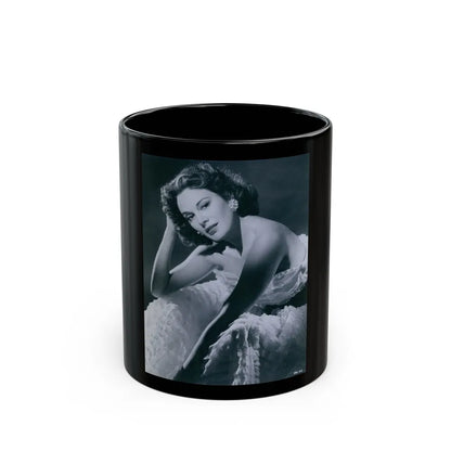 Patricia Medina #85 (Vintage Female Icon) Black Coffee Mug-11oz-Go Mug Yourself