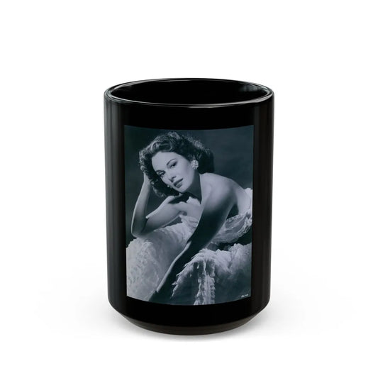 Patricia Medina #85 (Vintage Female Icon) Black Coffee Mug-15oz-Go Mug Yourself