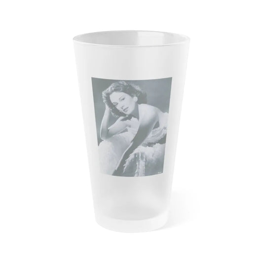 Patricia Medina #85 (Vintage Female Icon) Frosted Pint Glass 16oz-16oz-Frosted-Go Mug Yourself