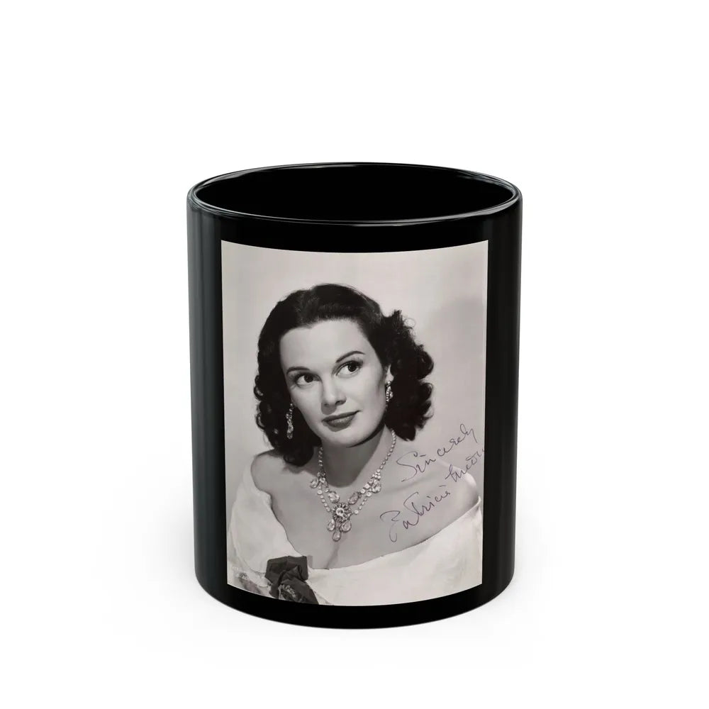 Patricia Medina #93 (Vintage Female Icon) Black Coffee Mug-11oz-Go Mug Yourself