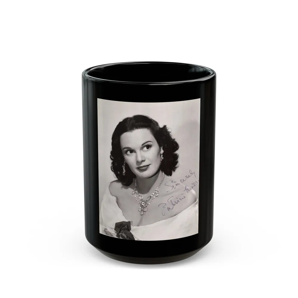 Patricia Medina #93 (Vintage Female Icon) Black Coffee Mug-15oz-Go Mug Yourself