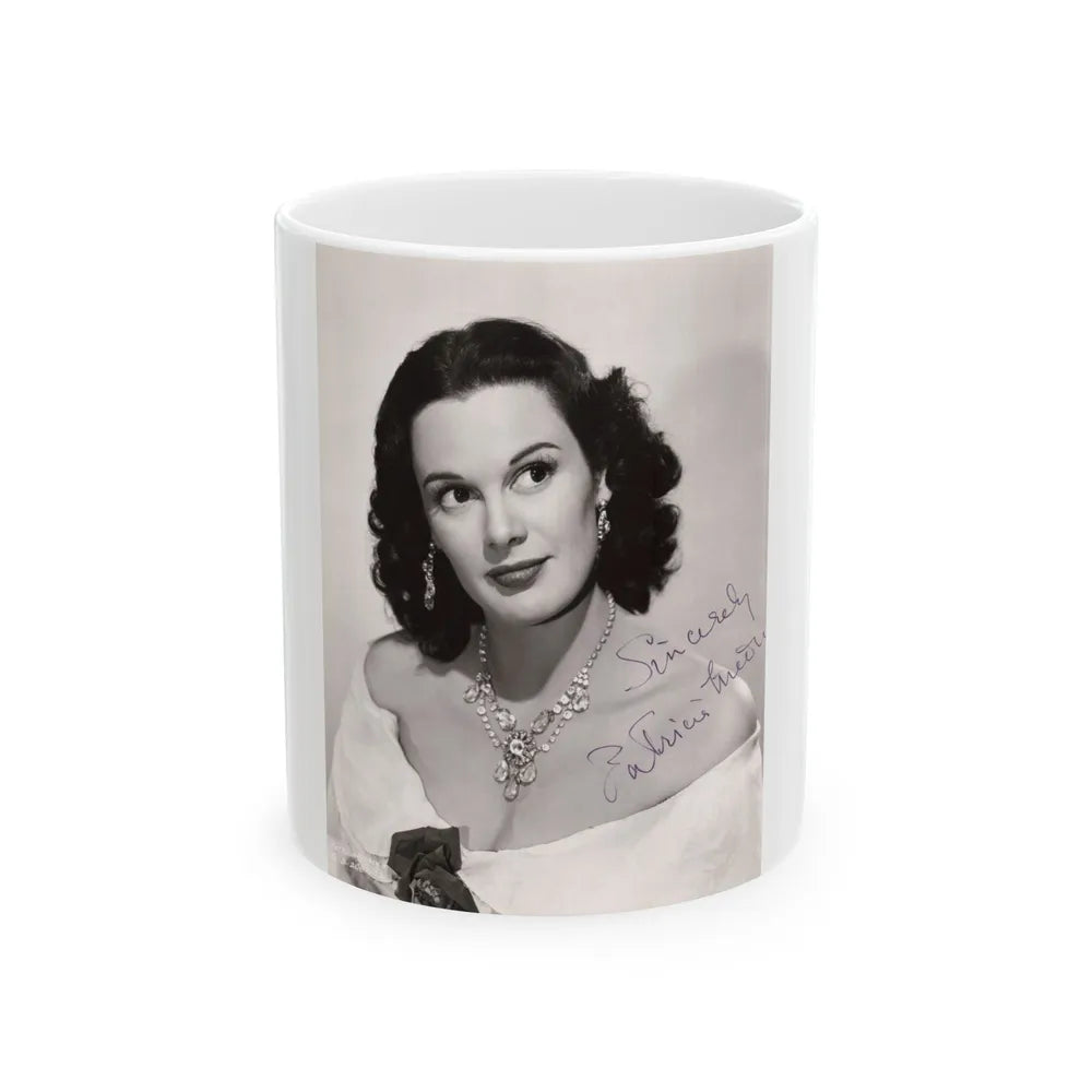 Patricia Medina #93 (Vintage Female Icon) White Coffee Mug-11oz-Go Mug Yourself