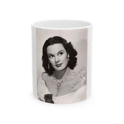 Patricia Medina #93 (Vintage Female Icon) White Coffee Mug-11oz-Go Mug Yourself