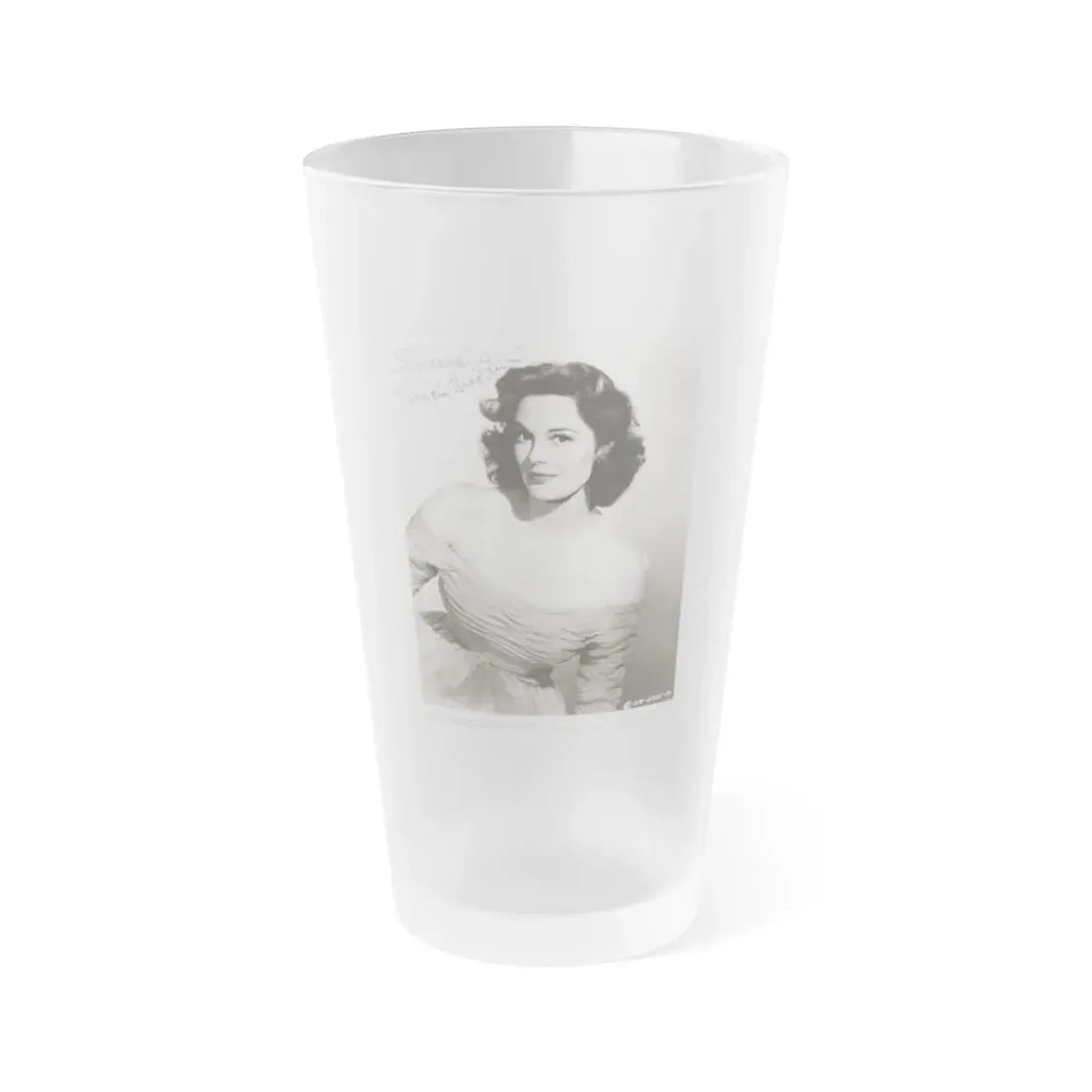 Patricia Medina #96 (Vintage Female Icon) Frosted Pint Glass 16oz 16oz Frosted - Go Mug Yourself
