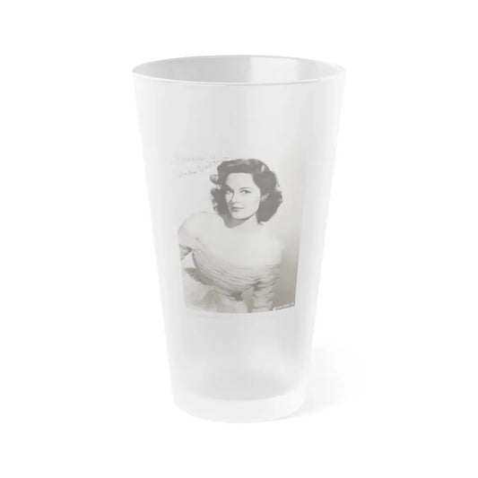 Patricia Medina #96 (Vintage Female Icon) Frosted Pint Glass 16oz 16oz Frosted - Go Mug Yourself