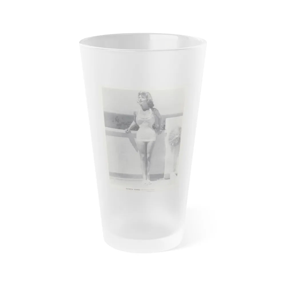 Patricia Owens #05 (Vintage Female Icon) Frosted Pint Glass 16oz-16oz-Frosted-Go Mug Yourself