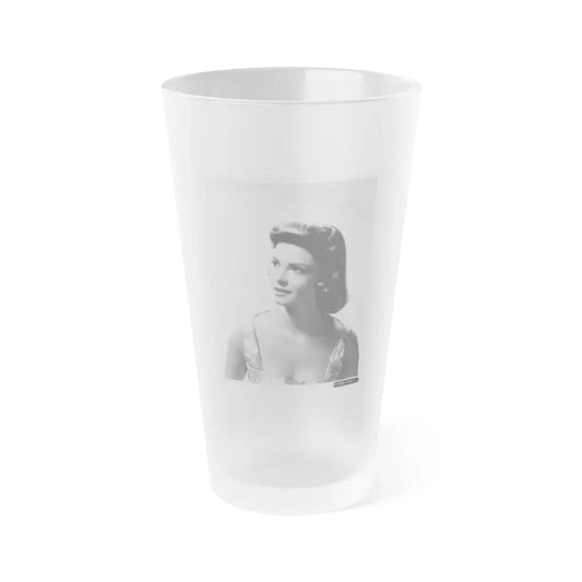 Patricia Owens #14 (Vintage Female Icon) Frosted Pint Glass 16oz 16oz Frosted - Go Mug Yourself
