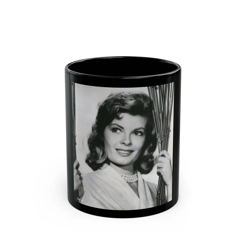 Patricia Owens #15 (Vintage Female Icon) Black Coffee Mug-11oz-Go Mug Yourself