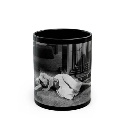 Patricia Owens #19 (Vintage Female Icon) Black Coffee Mug-11oz-Go Mug Yourself