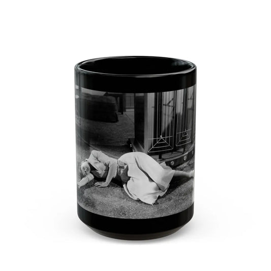 Patricia Owens #19 (Vintage Female Icon) Black Coffee Mug-15oz-Go Mug Yourself