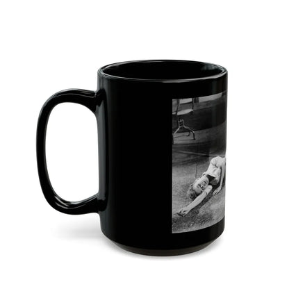 Patricia Owens #19 (Vintage Female Icon) Black Coffee Mug-Go Mug Yourself